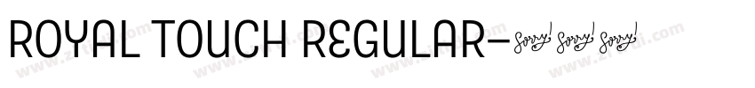 Royal Touch Regular字体转换